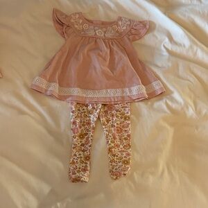Cynthia Rowley Baby Floral Baby Dress and Leggings Set